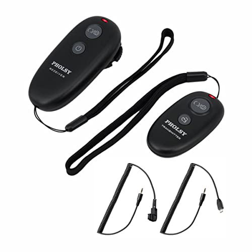 PHOLSY Disparador Remoto Disparador Inalámbrico con 2 Cables para Sony Alpha a1 a9 a58 a6000 a5000 a7iii HX350 HX400V HX300 a68 a37 a5100 a6300 a6500 a7ii a300 HX60 HX80 RX10IV a7RM2 a7S ZV-1