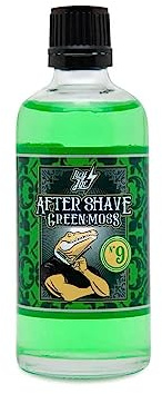 HEY JOE! - After Shave Hombre Nº 9 Green Moss | Loción After Shave Mentolado y Fresco para Refrescar y Tonificar la Piel Después del Afeitado - Botella de 100 ml