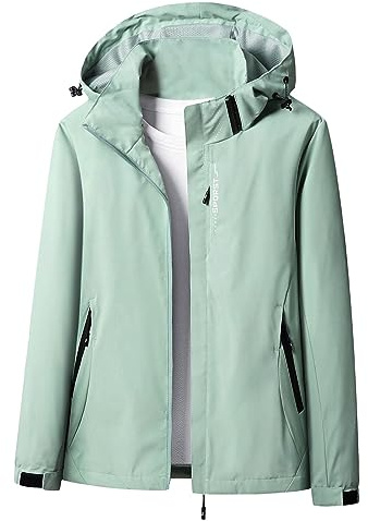 YAOJIWANG Femme Veste De Ski Montagne Outdoor Veste ImperméAble Coupe-Vent Manteau D'Hiver Chaud Avec Capuche Veste RandonnéE Voyage Snowboard VêTements D'ExtéRieur Automne Hiver
