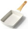 GiPP Tamagoyaki Egg Pan -Japanese Omelette Pan, Non Stick Frying Pan with Heat-Resistant Handle, Healthy Granite Cookware, Compatible with All Stovetops, PFOS PFOA Free (White, Tamagoyaki)
