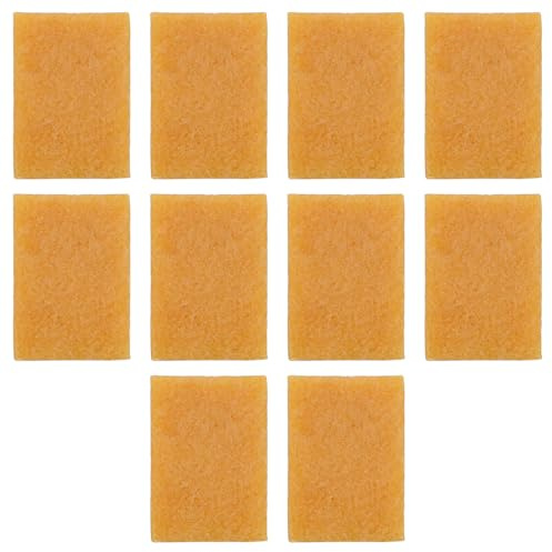 Ieron 10 Gomas de borrar para Recoger residuos de Pegamento, 2 x 2,75 Pulgadas, Limpieza de Goma de borrar de Cemento para proyectos de Arte de Bricolaje, Elimina el Adhesivo del Papel, Amarillo