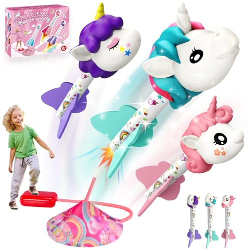 DejaNard Regalo Bambina 4-12 Anni, Razzo Spaziale Giochi da Giardino per Bambini Unicorno Giochi Bambini 3-8 Anni