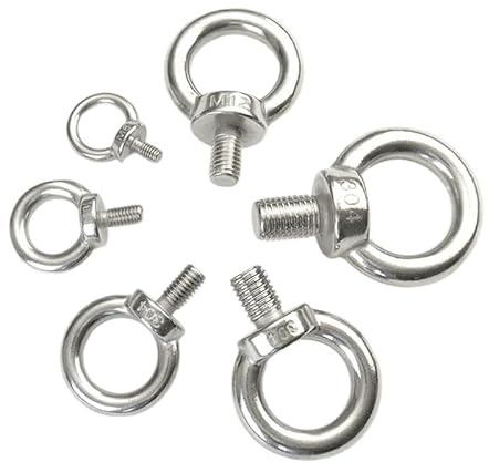Bullone ad occhiello con spallamento Bullone ad occhiello ad anello Bulloni a occhiello 1 pz M3 M4 M5 M6 M8 M10 M12 Bullone a occhiello Viti di sollevamento marine in acciaio inossidabile 304 Anello F