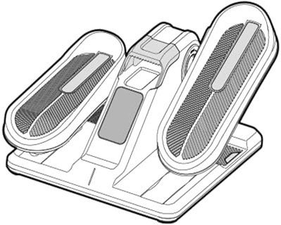 TODO Elektrischer Crosstrainer mit APP & 7 Widerstandsstufen, Mini Ellipsentrainer für zuhause, 7 Geschwindigkeiten, Manueller und automatischer Modus, Sitzender Beintrainer mit Fernbedienung