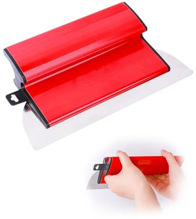Yabingbos Spatule à surface, Outil de spatule 10 pouces/25 cm avec poignée ergonomique en Z et lame en acier inoxydable de 0,5 mm pour le plâtrage, le papier peint et plus encore (Largeur : 250 mm)