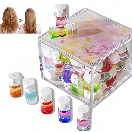 Olio profumato per capelli, mini, Camelia e Avocado, fragranza a lunga durata e trattamento nutriente, tecnologia Scent Lock 48 ore per capelli crespi e danneggiati (#10)