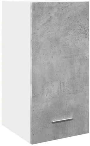 Tomostar Meuble Haut de Cuisine, Armoire Suspendue Cuisine Armoire Suspendue Lyon Gris béton 30x31x60 cm