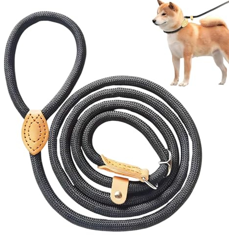 1 Pezzi Guinzaglio a Strozzo per Addestramento Cani, guinzaglio per cani,150 cm Guinzaglio Retriever per Cani, Guinzaglio Semistrozzo Cane,guinzaglio retriever per cani