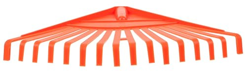 ROMISBABA Rastrillo de Jardinería Manual 16 Dientes de Nailon Resistente, Rastrillo Pequeño para Hojas y Tierra, Herramienta para Césped y Espacios Estrechos, Adecuado para Cuidado