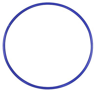 Grevinga® Gymnastikreifen aus Kunststoff (Blau, 80cm)