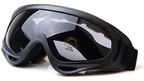 TININNA Winddicht Snowmobile Gletscherbrille Fahrrad Skibrille Schutzbrille Sportbrille Grau EINWEG Verpackung