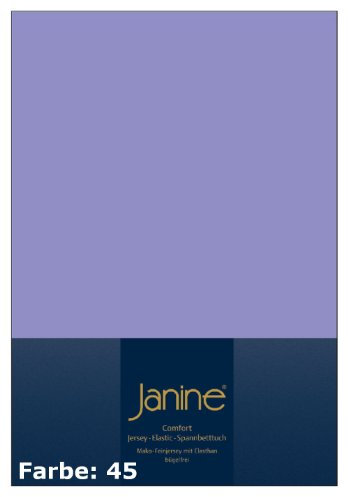 Janine Spannbetttücher Elastic 5002 Flieder - 45 100x200 cm