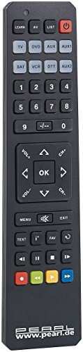 PEARL Lernende Fernbedienung: 8in1-Universal-Fernbedienung + Lernfunktion (Programmierbare, Ersatzfernbedienung, Anlernbare Funkfernbedienung)