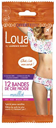 Loua 12 Bandes de Cire Froide Maillot - Lot de 2