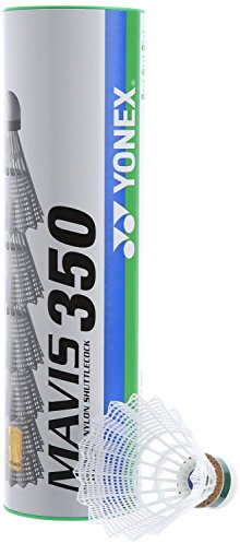 Yonex Mavis 350 badmintonshuttle, låda med 6 stycken