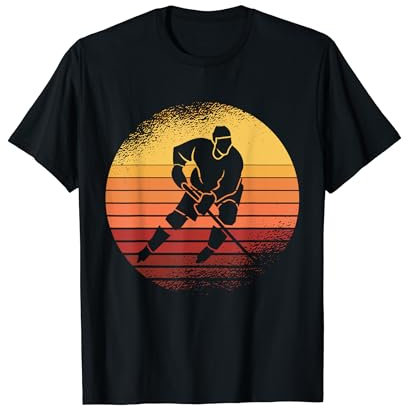 Eishockeyspieler Vintage Eishockey Retro Hockey T-Shirt