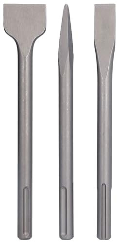 Cincel plano acodado ancho, cincel para azulejos, cincel, martillo de acero, juego de herramientas de broca, cincel SDS de cinco agujeros con punta plana giratoria para taladro percutor