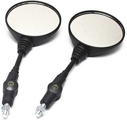 Aiuphing motorrad spiegel,1 Paar 7/8 22mm universale lenkerendenspiegel, Rund klappbar mit Zubehör Universal-Motorradspiegel zum Nachrüsten für Motorräder und Roller