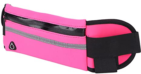 Running Belt Waist Pack, Sports Waist Bag Rose Red Phone Storage for Exercising