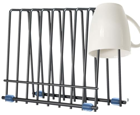 Rejilla para Secado de Bolsas de Acero Inoxidable - Soporte de Alambre Vertical Diseño Inoxidable | Organizador de archivos, clasificador de estantería de escritorio, soporte de encimera para secar
