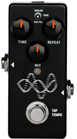 SORAN JDD-01 Echo Maker Mini Digital Delay Pedal for Electric Guitar,3-in-1 Analog/Tape/Digital Delay with Tap Tempo, Buffered Bypass, DC 9V