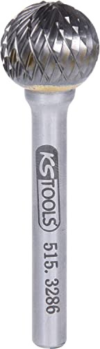 KS Tools 515.3286 HM Kugel-Frässtift Form D, 16mm
