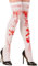 W WIDMANN MILANO Party Fashion 01296 - Überkniestrümpfe mit Blut, 70 DEN, Halterlose Strümpfe, Psycho, Halloween, Karneval, Mottoparty