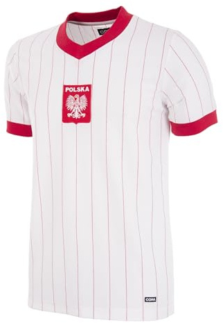 COPA Football Polen 1982 Retro Fußballtrikot Herren L Weiß