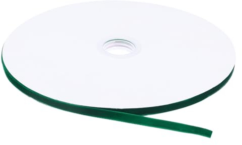 QUARKZMAN Cinta de Terciopelo Verde oscuro, 0.6cm x22m, Cinta de Regalo 25 Yardas Terciopelo Cinta Decorativa para Ramos DIY Bricolaje Manualidades Envoltura de Regalos Boda Fiestas