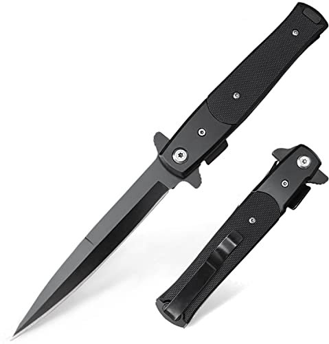 BEFUNC Klappmesser Taschenmesser mit Gürtelclip, Scharfes Einhandmesser mit Edelstahlklinge für Arbeit Wandern Camping