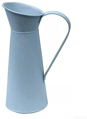 Elegante Vaso da Fiori Vintage Shabby Chic, brocca in Metallo, Colore