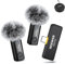 NEEWER Micrófono Lavalier inalámbrico para iPhone Android PC Portátil Alcance de 131 pies/40 m Cancelación de Ruido Micrófono Omnidireccional para Vlogging Transmisión en Vivo (1x RX + 2x TX), KM23