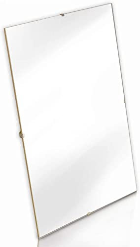 10 x 12 Inches Clip Frame with Glass Front - 25cm x 30cm Frameless Clip Frame for Posters, Paintings, Drawings & Illustrations - Vertical or Horizontal Wall Mounted