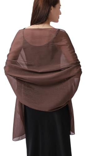 Sciarpa Donna Leggera Scialle Elegante Cerimonia Foulard Scilla Stole Pashmina per Donna Sciarpa Grande Scialli Morbidi per Abiti da Sera Stole Cerimonia da Abito Sera