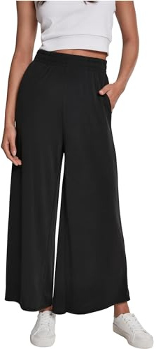 URBAN CLASSICS Pantalones de Mujer Cómodos, Pantalones Ligeros y Frescos con Bolsillos, Tejido Suave, Ideal Para Verano, Tallas XS - 5XL