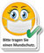 iSecur 2er Aufkleber-Set I Bitte tragen Sie einen Mundschutz I 10 x 12 cm eckig I Hinweis-Klebeschildchen Nasen-Mund-Schutz benutzen mit Smile I für Firmen Geschäfte Praxis I dv827