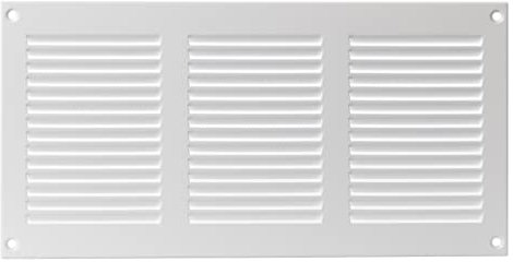 300x150mm Griglie D'Aerazione/Ventilazione in Metallo - Bianca Griglia D'aria con Rete Anti Insetti