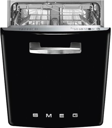 SMEG Lave vaisselle encastrable 60 cm Année 50 noir STFABBL3