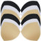 Bra Pads,6 Pairs Removable Sports Bra Pads Women Removable Bra Pads Inserts Spongy Pad for Women Girls Swimsuit Bikini Sports Bra(White Black Skin Color)
