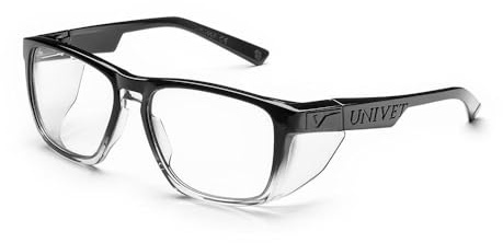UNIVET Occhiali protettivi Diamond/After Dark EN 166 lenti trasparenti + 3 pezzi