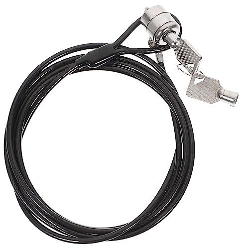 BESTonZON Laptop Cable Lock and Keyed Steel Security Chain for Notebook, 1.8m Cut-resistant Cable Anti-theft Lock, Computer Accessory for Office and Travel Security