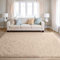 BEIMO Hochflor Teppich Flauschig Beige Teppich Wohnzimmer 160x230 Teppiche Schlafzimmer Anti-Rutsch Bettvorleger Teppiche Weich rutschfest für Kinderzimmer