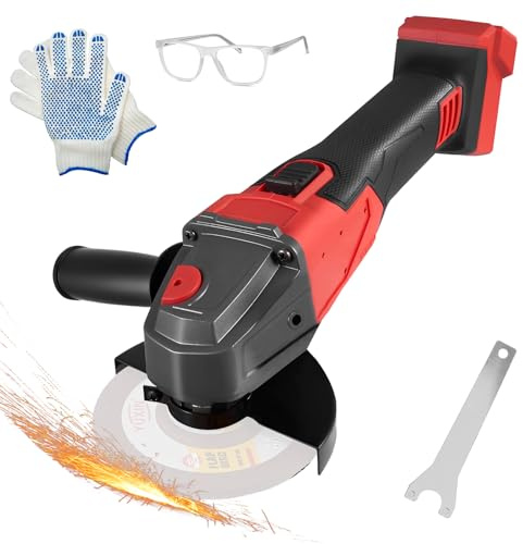 Milwaukee batteridriven vinkelslip 12 000 RPM, 125 mm skivdiameter, 22 mm skärdjup, batterislip för skärning och polering