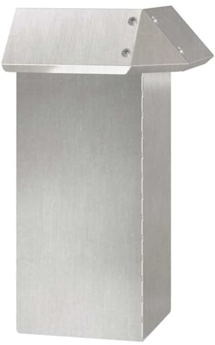vidaXL Snail Fence Silver 13.5 x 13.5 x 25 cm Stainless Steel, Garden and Terrace, Modern Snail Barrier, Durable Outdoor Fence Border Edge, Landscape Protection