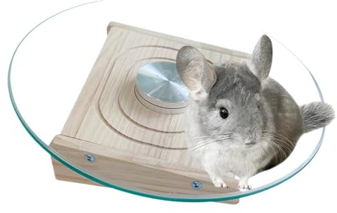 Chinchilla löparhjul – tyst smådjurslöpare, bur spinner livsmiljötillbehör | husdjursträningsutrustning för att förbättra aktiviteten hälsa fitness minska tristess energiutlösning rörelse träning