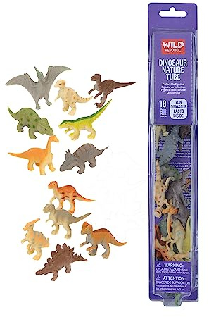 WILD REPUBLIC Europe 32 cm Nature Tube Dinosaurs Playset 12756, Dinosaur