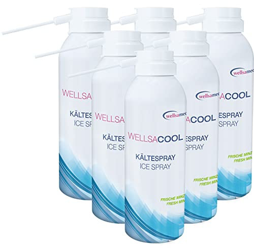 6 x 200 ml wellsamed wellsacool dentalmedizinisches Kältespray Kühlspray Frische Minze