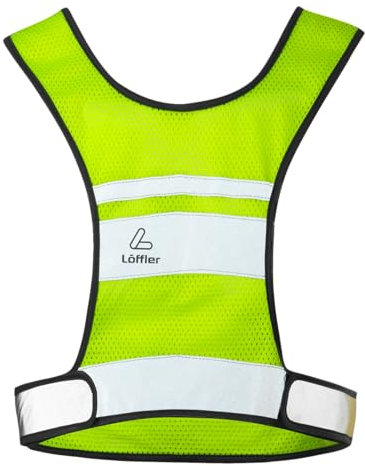 Löffler Unisex Refleks Vest Weste, Neon Yellow, M EU
