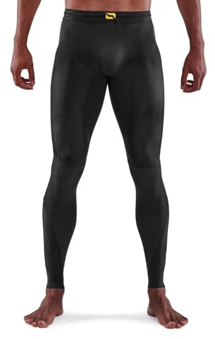 Skins Series-5 Men's Premium Compression Long Tights-Improved Circulation, Reduce Soreness for Running, Hiking & Workouts, Black, Large