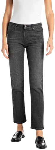 REPLAY Dam raka ben hög midja jeans Zolie, 099 Black Delavè, 30W / 32L
